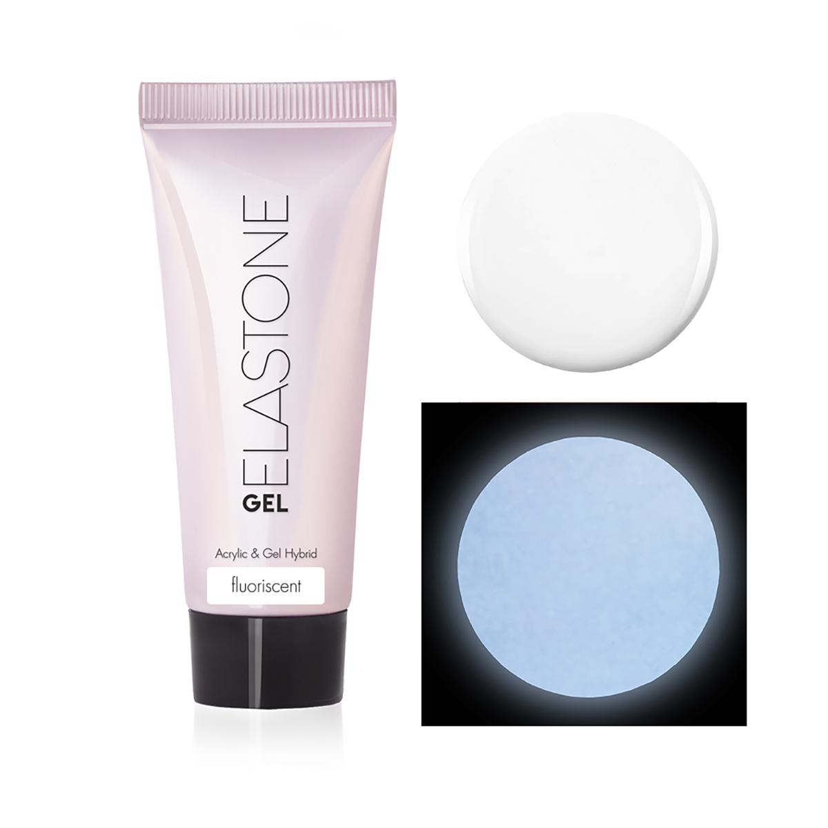 картинка Гибрид акрила и геля ELASTONE GEL (fluorescent), 18мл №7039 RuNail от магазина Каприз
